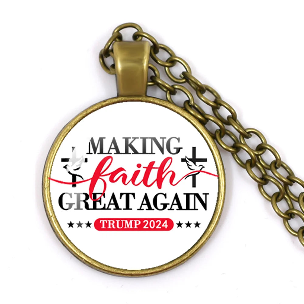 2024 Donald Trump Election Necklace