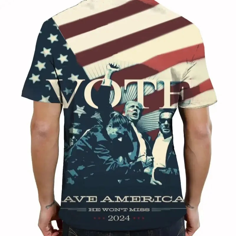 Donald Trump T-Shirt featuring the iconic campaign speech