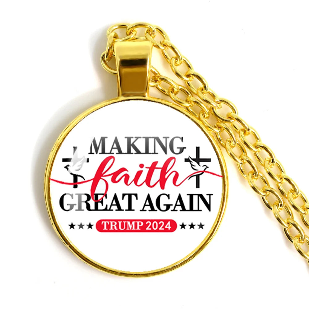 2024 Donald Trump Election Necklace