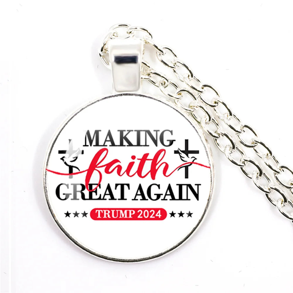 2024 Donald Trump Election Necklace